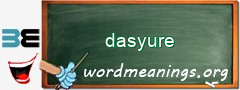 WordMeaning blackboard for dasyure